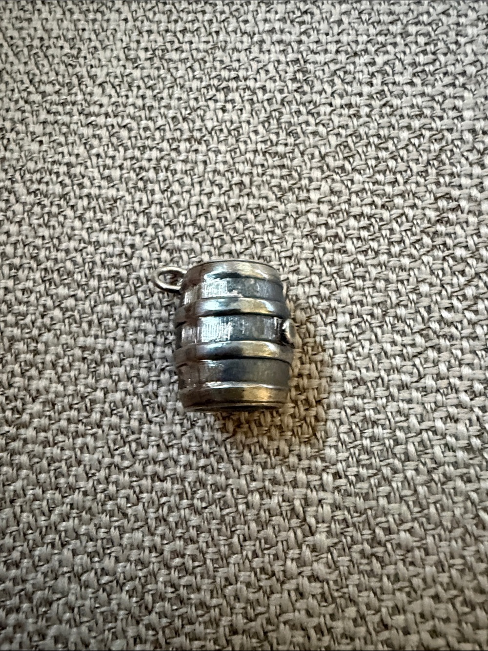 Vintage Sterling Silver “Rhum” Barrel Charm